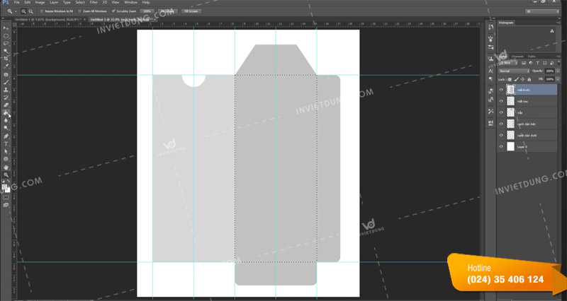 Hướng dẫn cách thiết kế bao lì xì bằng Photoshop