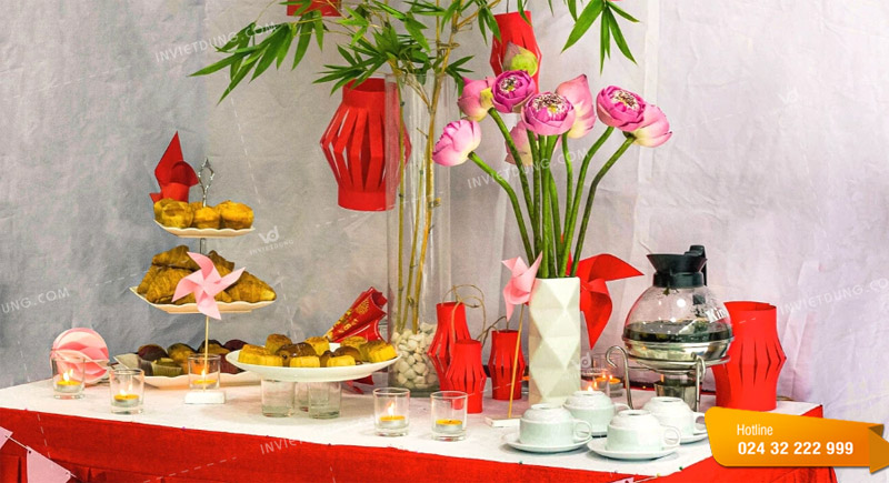 Trang trí Trung thu cho văn phòng với các loại hoa