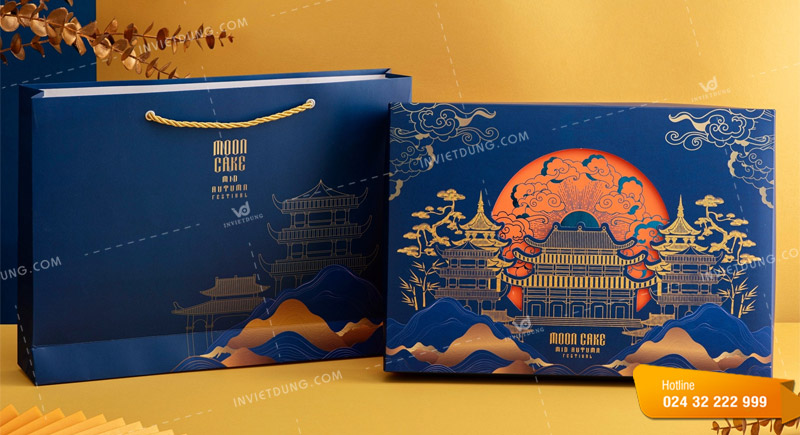 Thiết kế bao bì túi đựng hộp bánh trung thu nổi bật