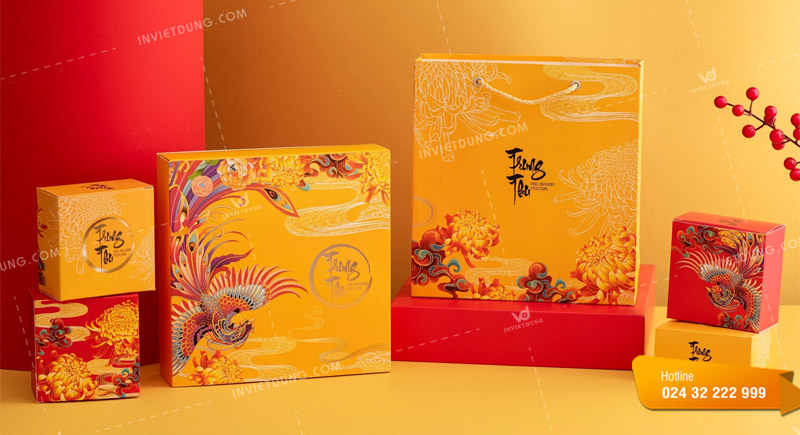 Thiết kế bao bì túi đựng hộp bánh trung thu nổi bật