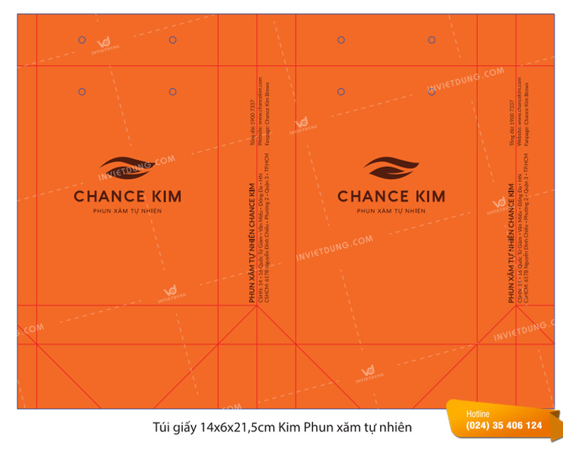 Mẫu túi giấy viện thẩm mỹ Chance Kim
