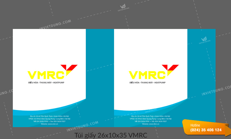 Mẫu túi giấy công ty Cổ phần VMRC
