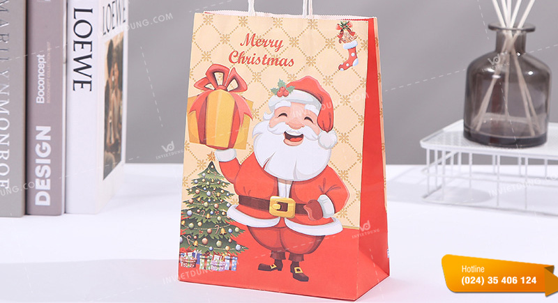 Mẫu túi giấy đựng quà tặng giáng sinh
