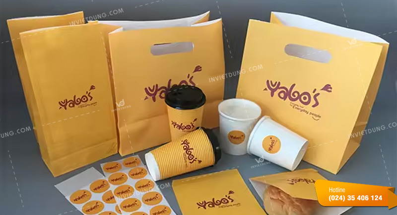 Mẫu túi giấy đựng thức ăn nhanh thiết kế đẹp