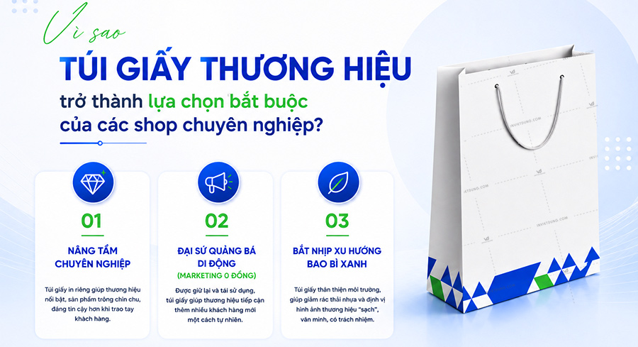 Vì sao túi giấy thương hiệu lại trở thành lựa chọn hàng đầu
