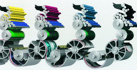 Đơn vị in của máy in Speedmaster CD 74 Đơn vị in của máy in Speedmaster CD 74