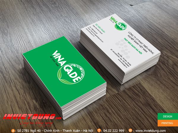 mẫu danh thiếp đẹp cho công ty phát triển nông nghiệp xanh