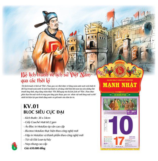 báo giá in lịch tết 2