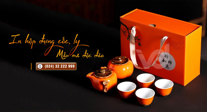 In hộp giấy đựng cốc