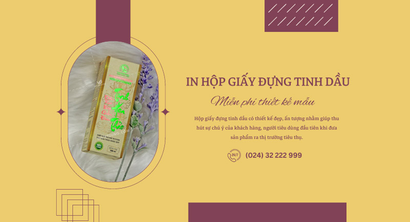 In hộp giấy đựng tinh dầu