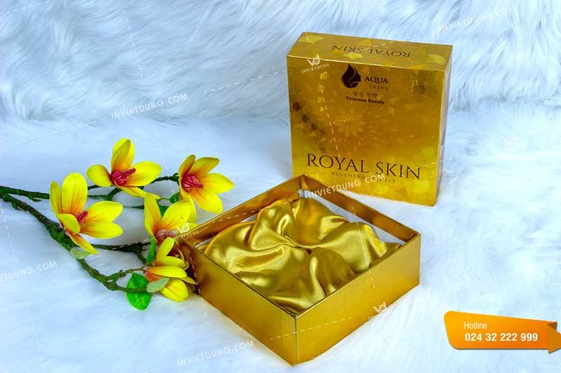 Mẫu hộp cứng đựng mỹ phẩm Royal Skin