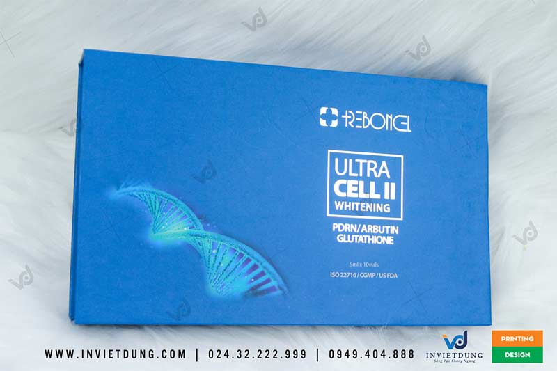 Mẫu hộp cứng đựng mỹ phẩm Ultra Cell II