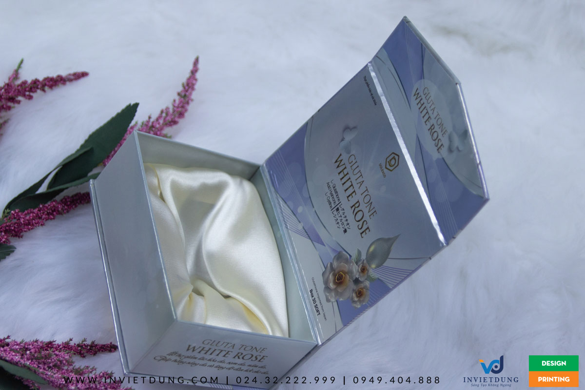 Hộp mỹ phẩm White Rose