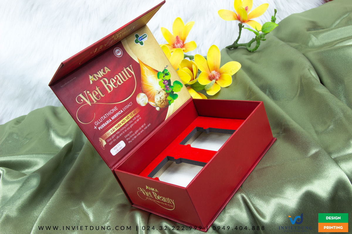 In hộp cứng cao cấp đựng mỹ phẩm