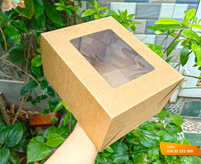 In hộp bằng giấy xi măng có mặt bóng kính