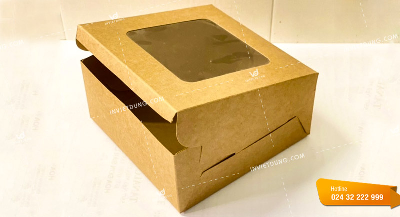 Nhận in hộp giấy kraft số lượng ít tại Hà Nội