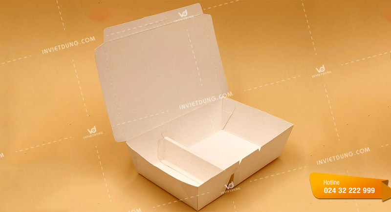 Mẫu hộp đựng cơm 2 ngăn