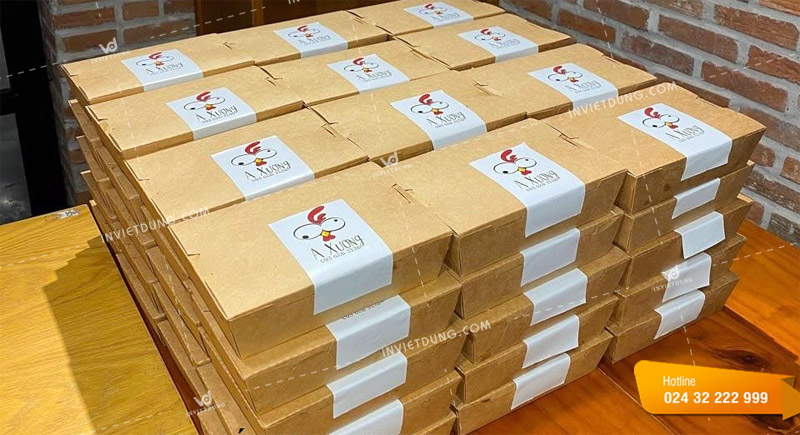 In Việt Dũng sản xuất hộp đựng cơm với số lượng nhiều cho khách hàng