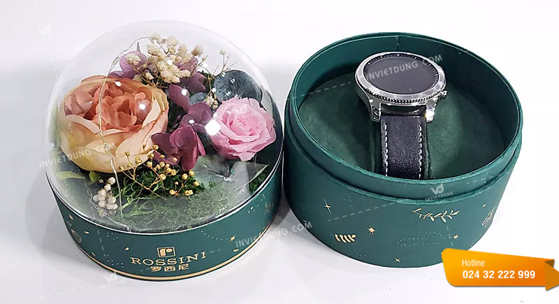 Hộp đựng đồng hồ hình tròn