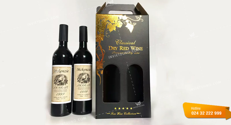Mẫu hộp đựng rượu vang bằng giấy đẹp