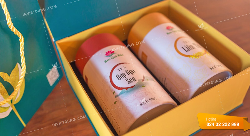 Mẫu hộp đựng trà bằng giấy do In Việt Dũng thiết kế và in ấn