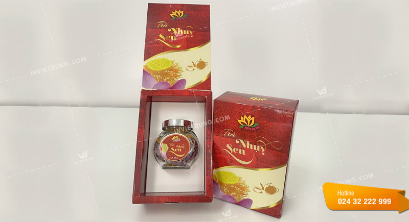 Mẫu hộp đựng trà Nhuỵ Sen cao cấp và chuyên nghiệp