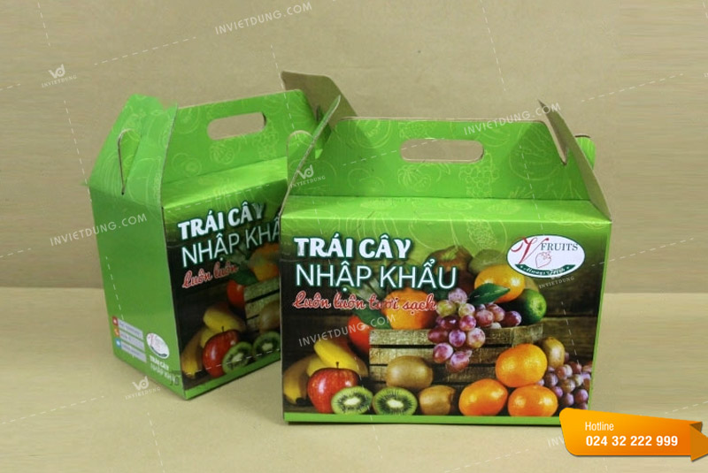 In hộp đựng hoa quả bằng giấy theo yêu cầu
