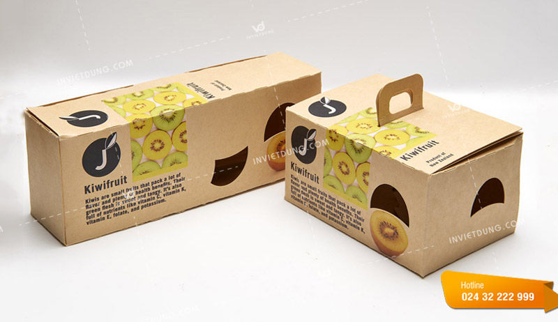 Mẫu hộp đựng trái cây bằng giấy carton sóng bồi giấy kraft