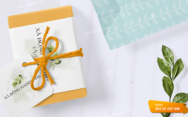 Vỏ hộp đựng xà bông handmade được thiết kế có dây rút