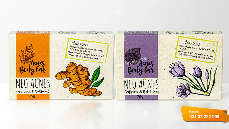 In vỏ hộp đựng xà phòng, soap handmade bằng giấy