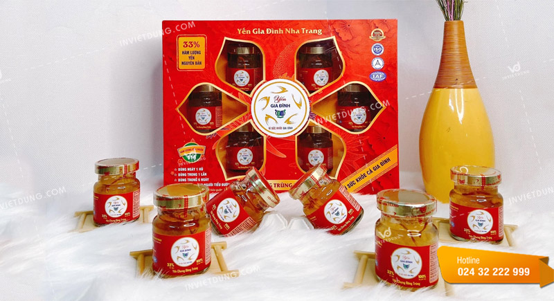 Mẫu hộp đựng yến cao cấp do In Việt Dũng thiết kế và in ấn