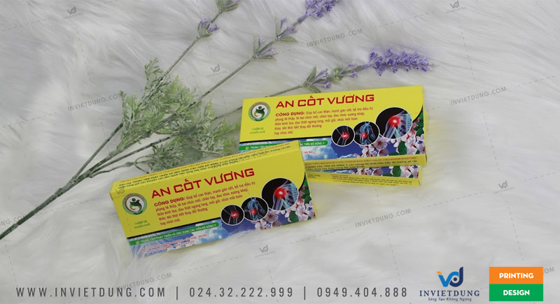 In hộp giấy đựng thực phẩm chức năng An Cốt Vương