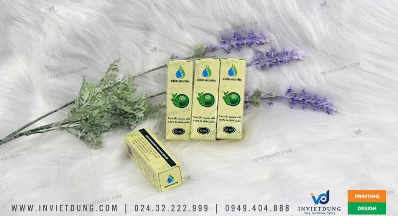 In hộp đựng tinh dầu giá rẻ theo yêu cầu