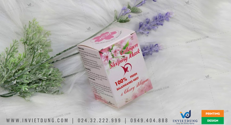 Làm hộp giấy đựng thực phẩm chức năng Collagen chuyên nghiệp