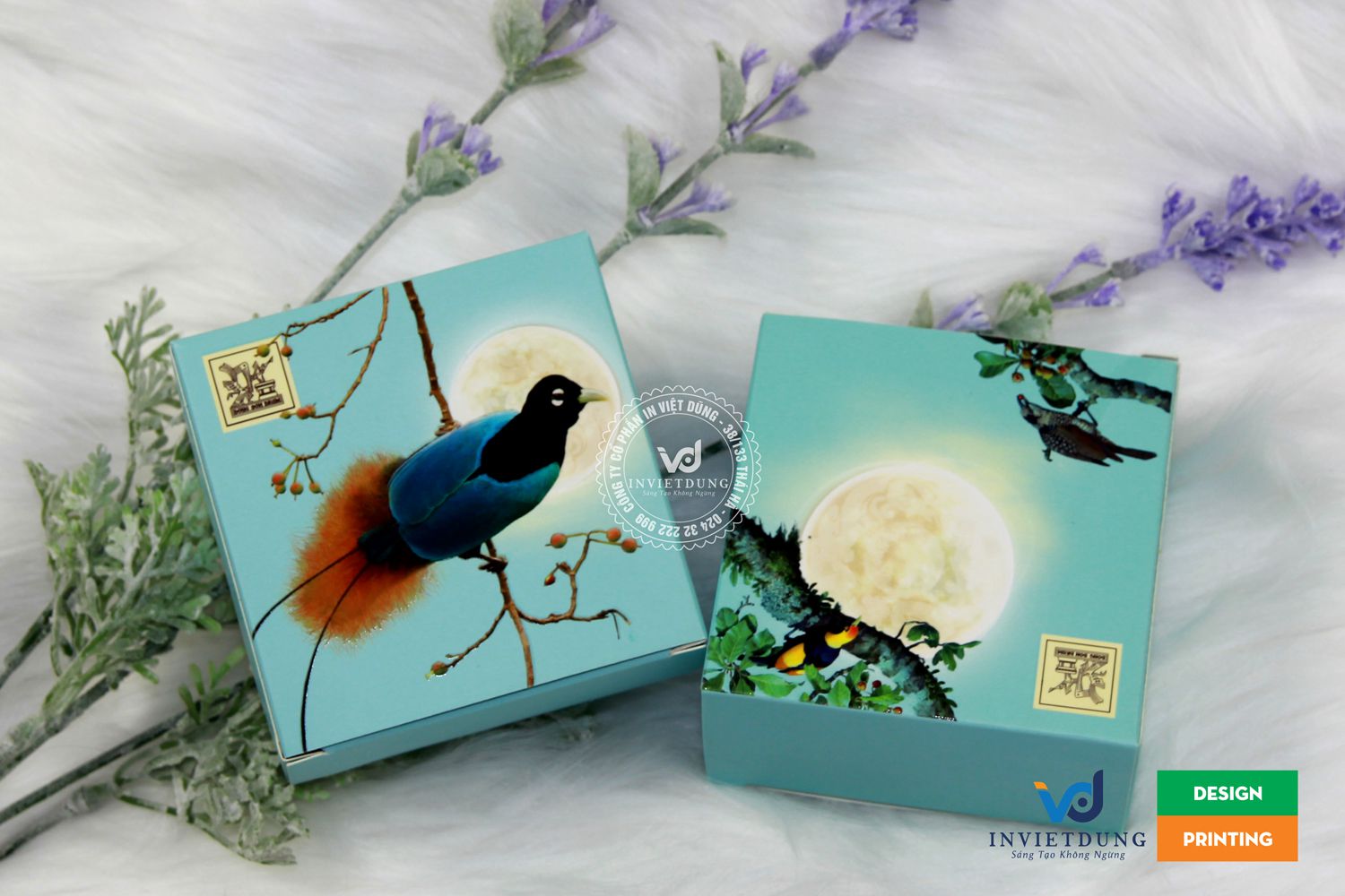 Hộp nắp gài đựng bánh trung thu