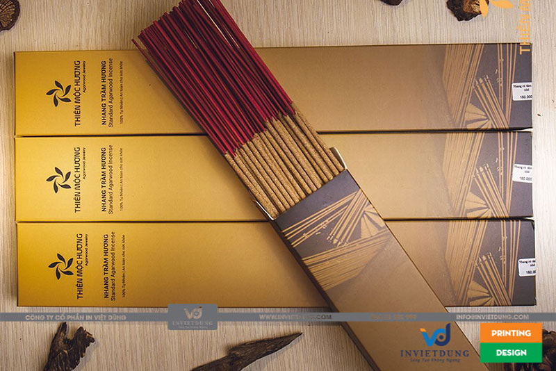 Mẫu hộp giấy đựng nhang trầm hương