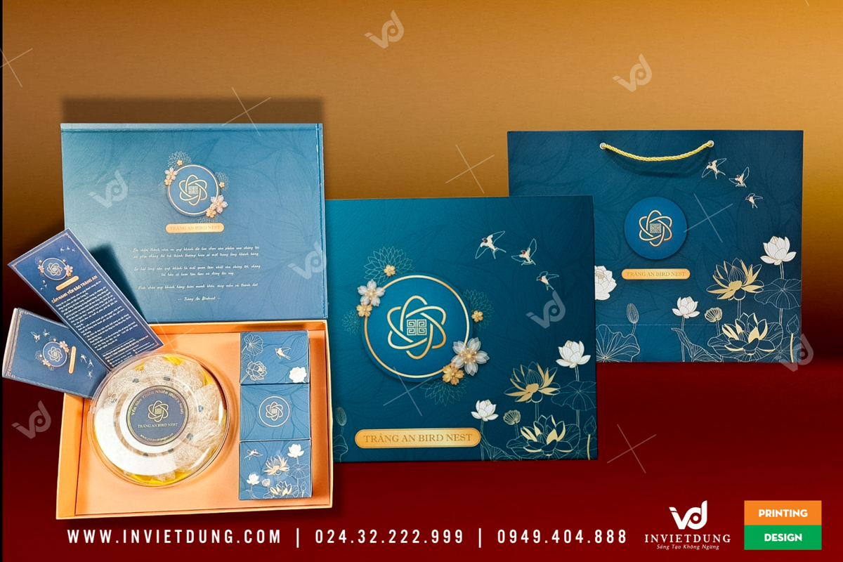 Vỏ hộp yến sào do In Việt Dũng thiết kế và in ấn