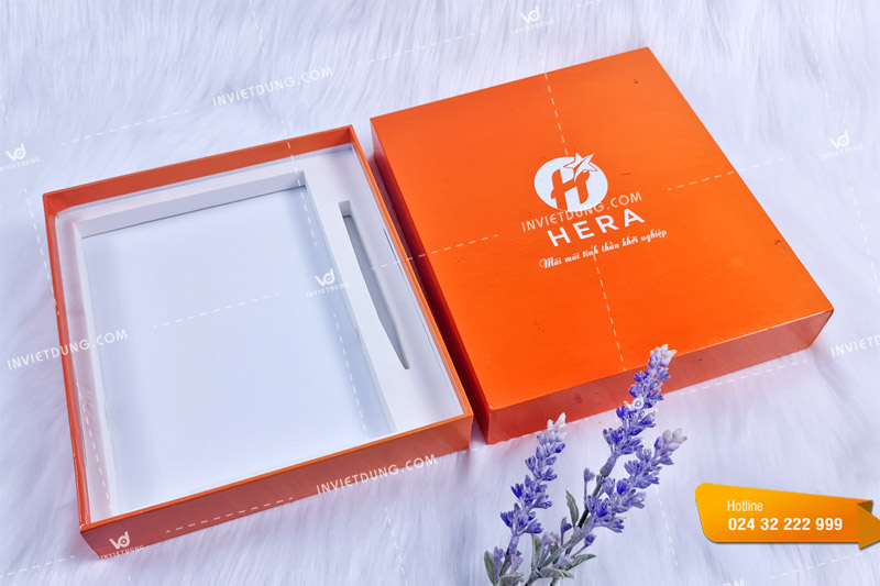 Mẫu hộp cứng đựng sản phẩm cho thương hiệu Hera