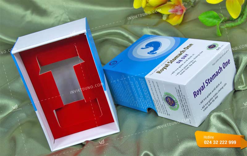 Mẫu hộp cứng đựng viên uống dạ dày Royal Stomach One