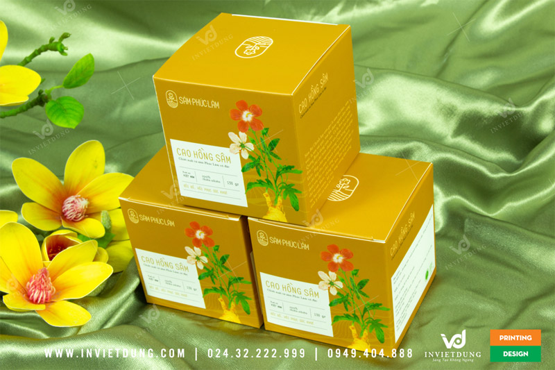 Mẫu hộp giấy đựng cao hồng sâm