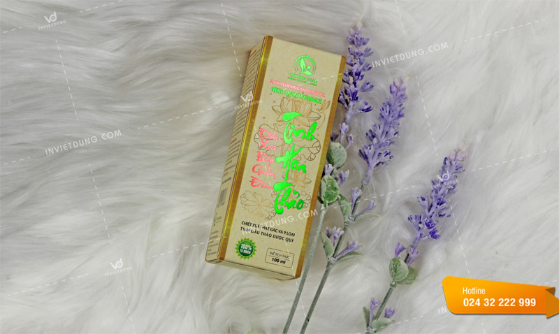 Mẫu hộp đựng dầu xoa bóp Tinh Hoa Thảo