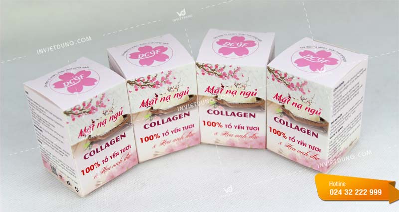 Mẫu hộp đựng mặt nạ ngủ collagen