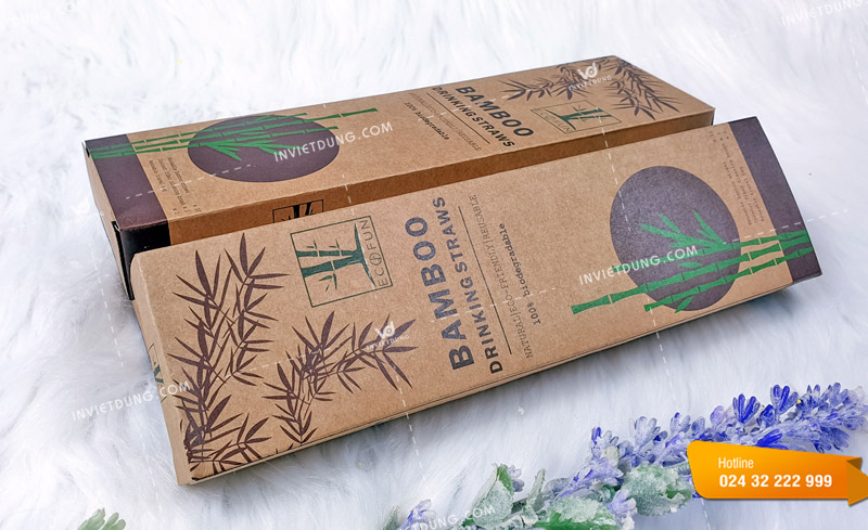 Mẫu hộp đựng ống hút tre Bamboo