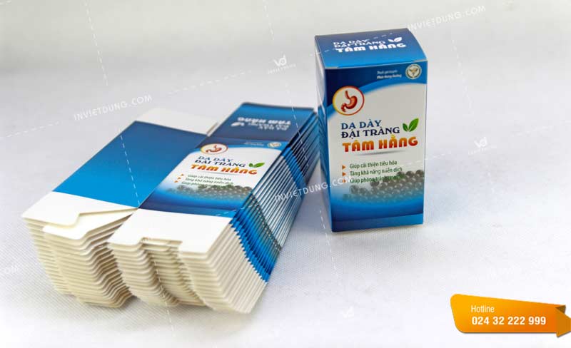Mẫu hộp đựng thuốc dạ dày đại tràng Tâm Hằng