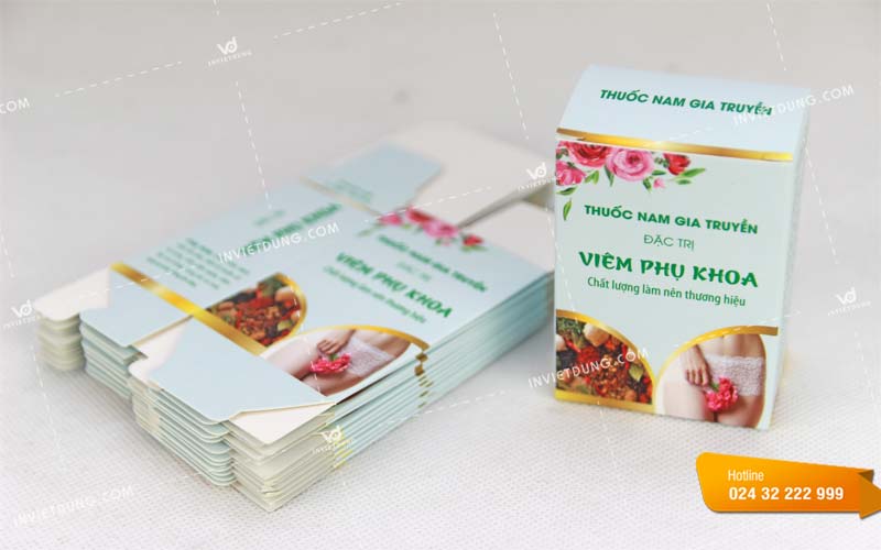Mẫu hộp đựng thuốc đặc trị viêm phụ khoa