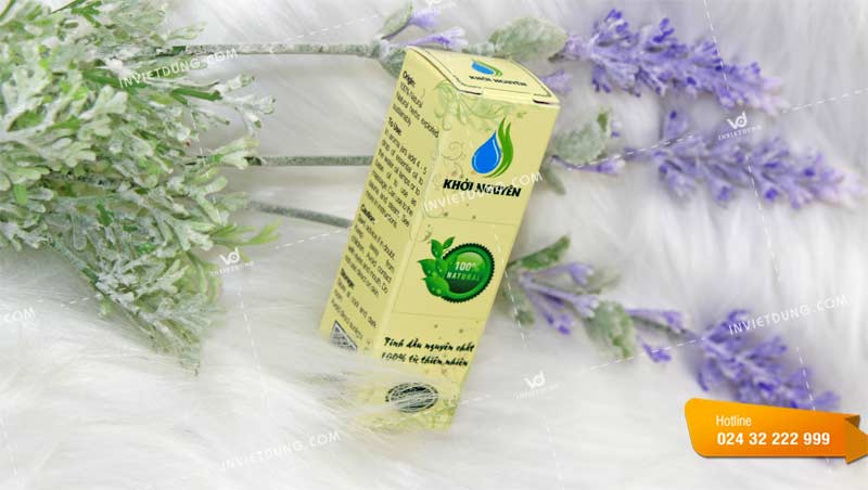 Mẫu hộp đựng tinh dầu nguyên chất Khởi Nguyên