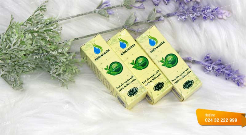 Mẫu hộp đựng tinh dầu nguyên chất Khởi Nguyên