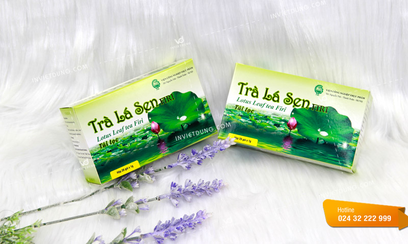 Mẫu hộp đựng trà lá sen Firi
