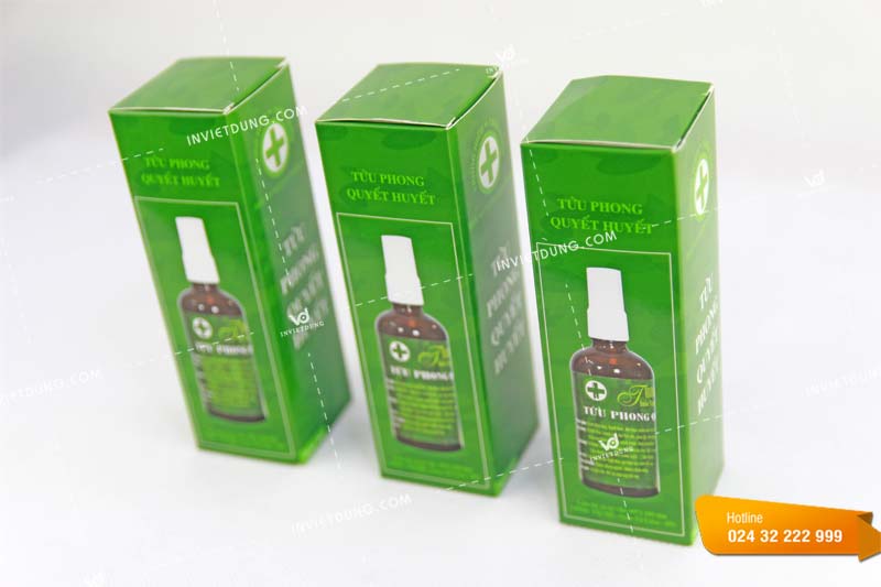 Mẫu hộp đựng thuốc Tửu phong quyết huyết
