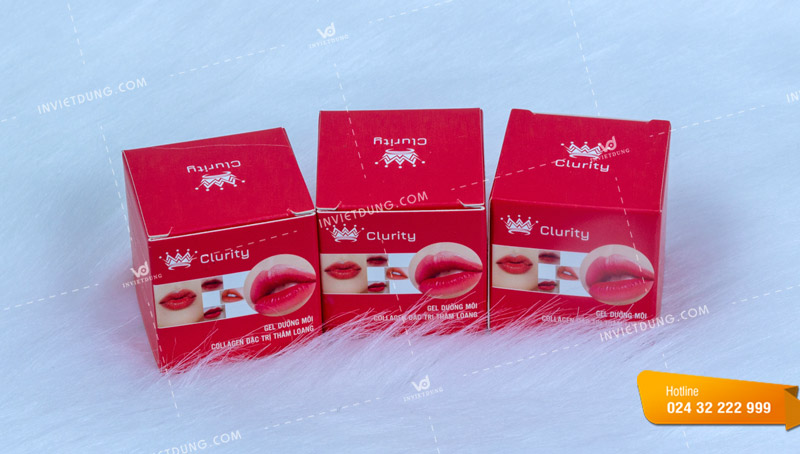 Mẫu hộp đựng gel dưỡng môi Clurity